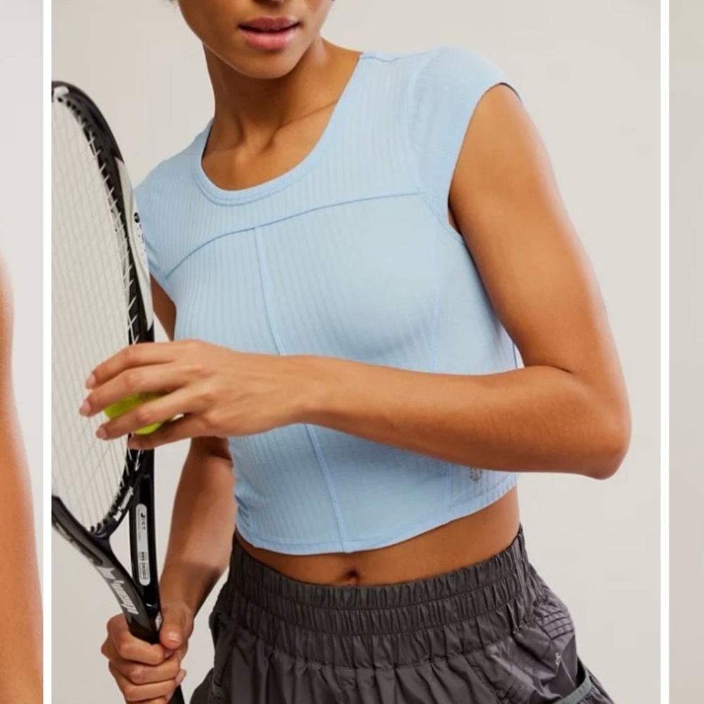 FREE PEOPLE MOVEMENT TEMPO RIBBED BABY TEE
